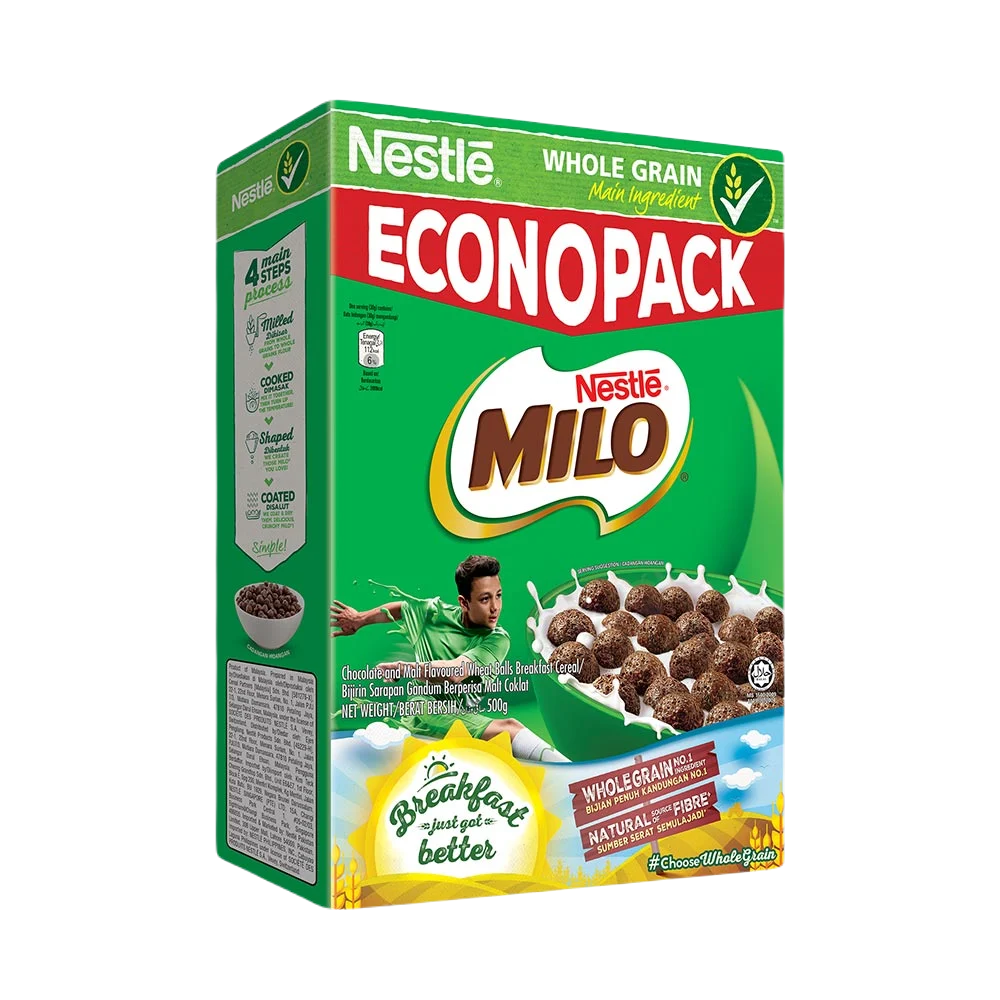 Nestle. Drink Chocolate Milo Choco Malt 500 Gm Pouch