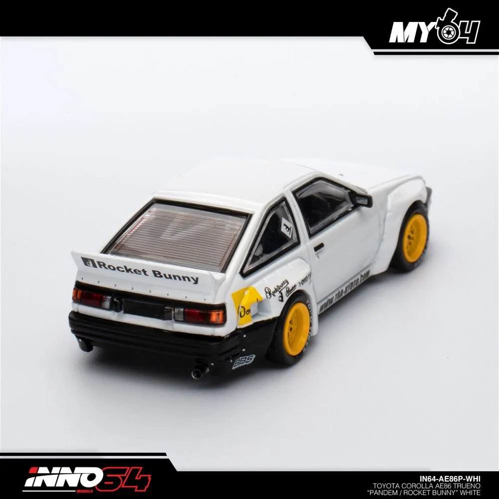 INNO64 | TOYOTA AE86 TRUENO | PANDEM ROCKET BUNNY WHITE