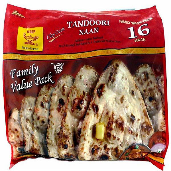 Deep Frozen Tandoori Naan Family Pack 16Pcs