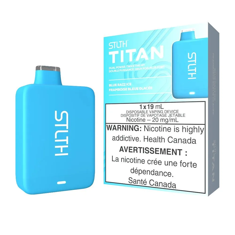 STLTH TITAN 10000  BLUE RAZZ ICE