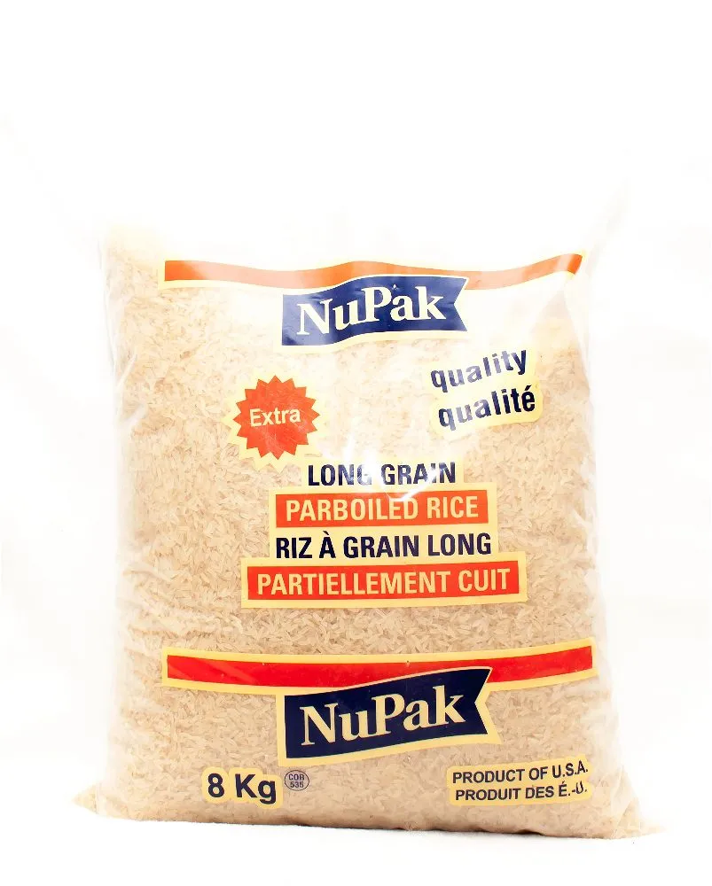 NUPAK LONG GRAIN PARABOILED RICE 8 KG