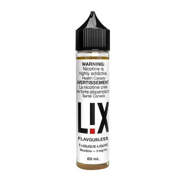 LIX E-LIQUID FLAVOURLESS 60ML