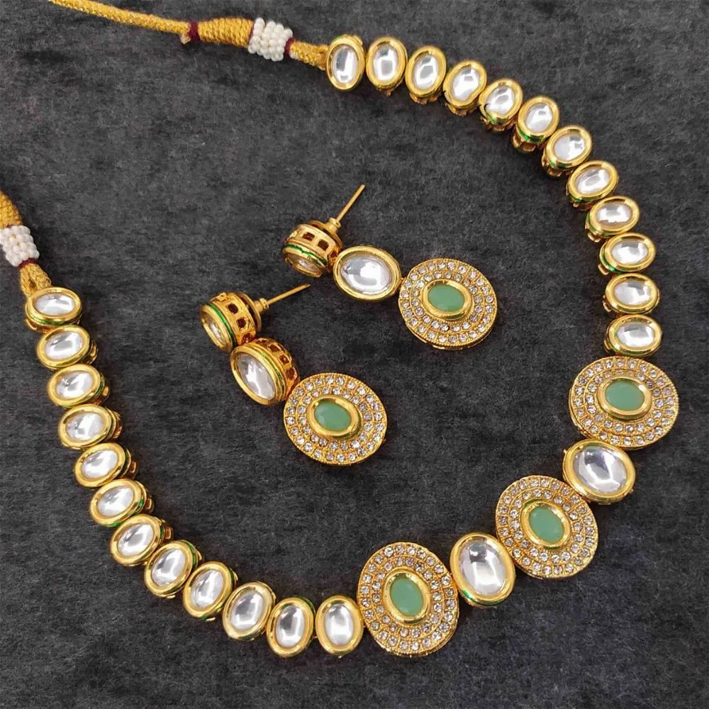 Novera Jadau Polki Necklace Set