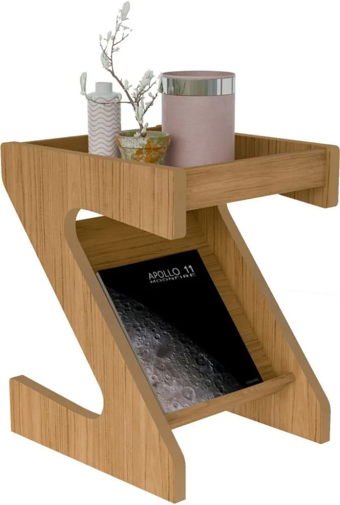 Z Side Table Oak Effect