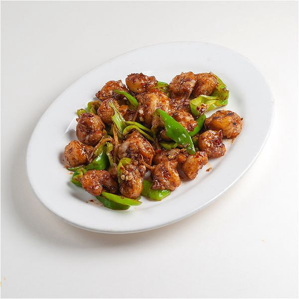 Prawn With Green Chilli Dry