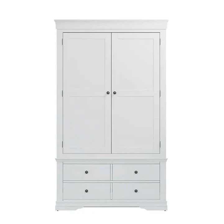 Wilga White 2 Door Wardrobe