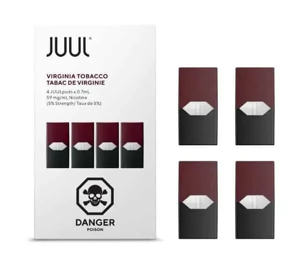 JUUL PODS VIRGINIA TOBACCO 4PODS