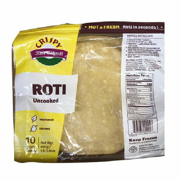 Crispy Uncooked Roti Plain 10 Pak