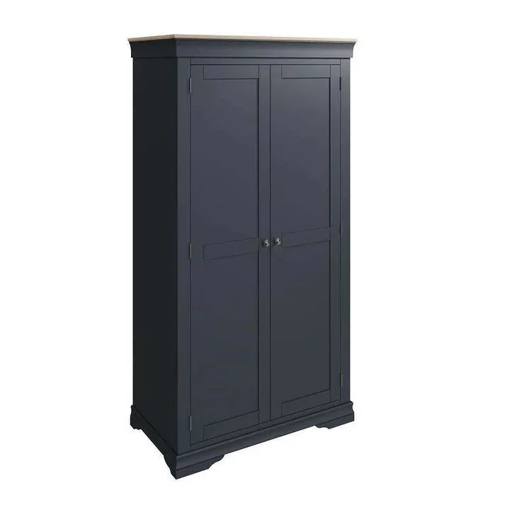 Braziar Grey And Oak 2 Door Wardrobe