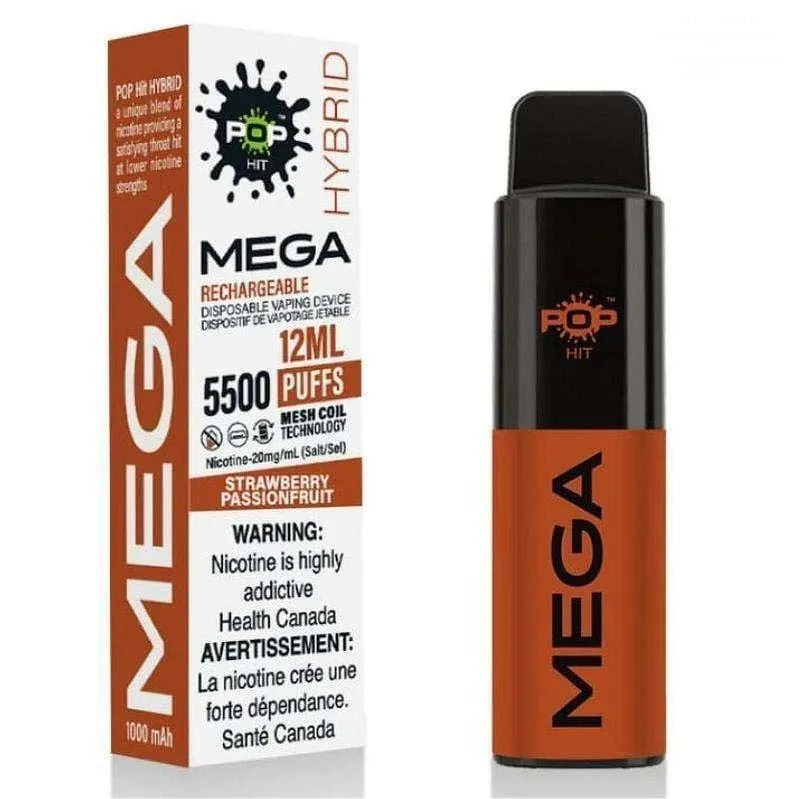 POP HIT HYBRID MEGA 5500 STRAWBERRY PASSIONFRUIT