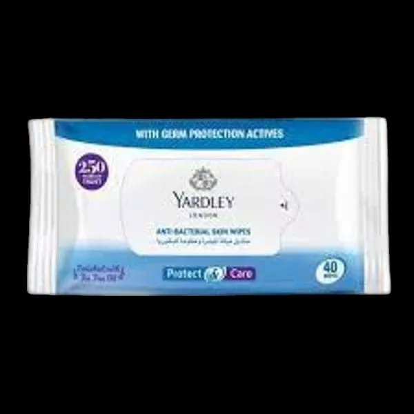 Yardley AntiBecterial Wipes 40s