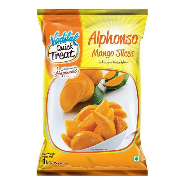 Vadilal Frozen Alphonso Mango Slice 312g