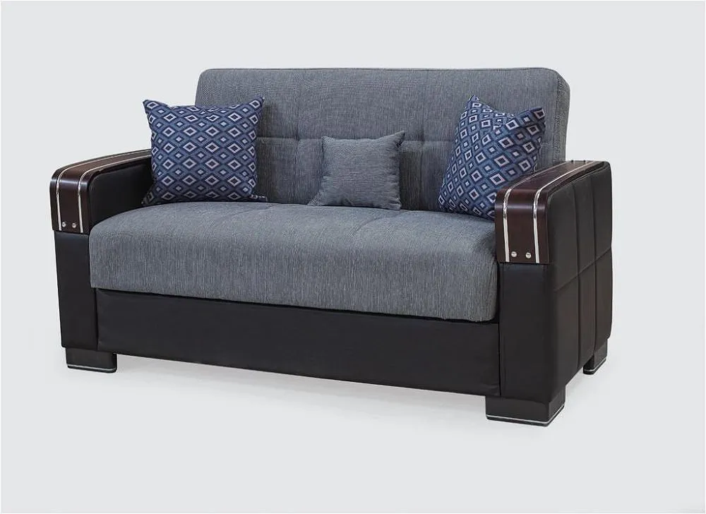 Raqi Grey 2-Seater Sofa Bed