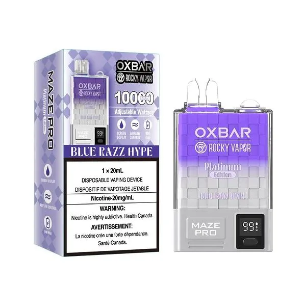 OXBAR MAZE PRO 10000 BLUE RAZZ HYPE