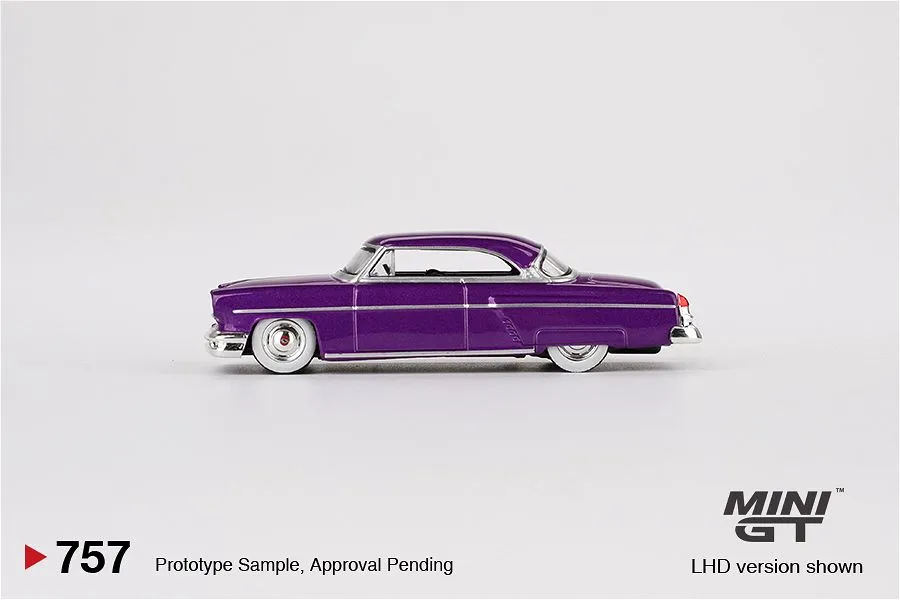 MINI GT | LINCOLN CAPRI HOT ROD 1954 | METALLIC PURPLE