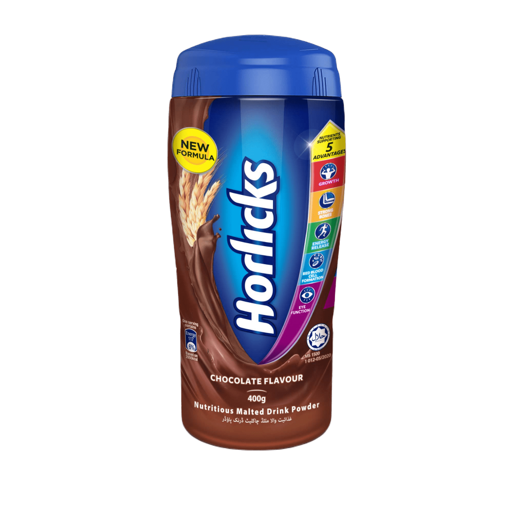 Horlicks Malt Drink Powder Chocolate 400 Gm Jar