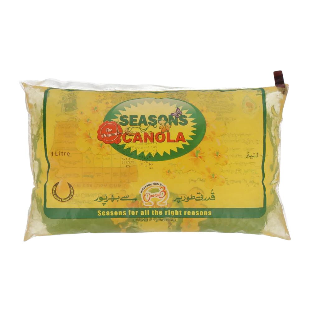 Seasons Canola Oil Pouch 1 Ltr