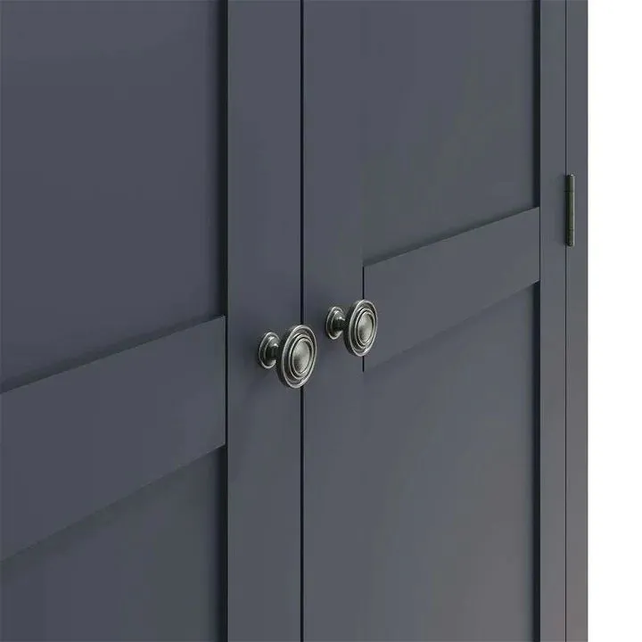 Braziar Dark Grey 2 Door Wardrobe