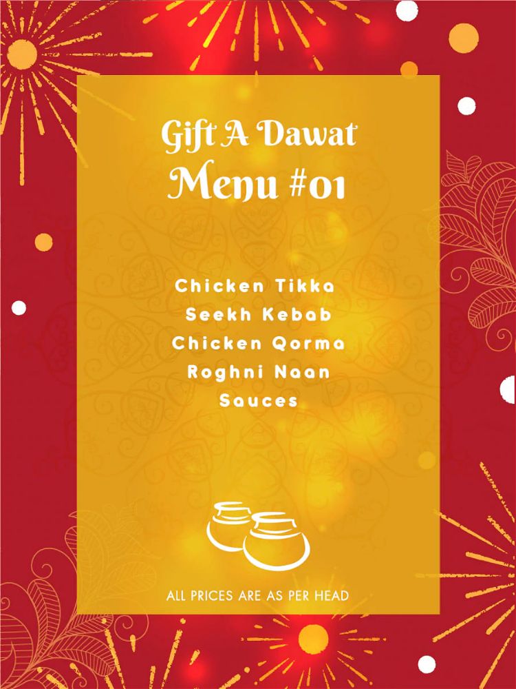 Menu 1 - Gift A Dawat