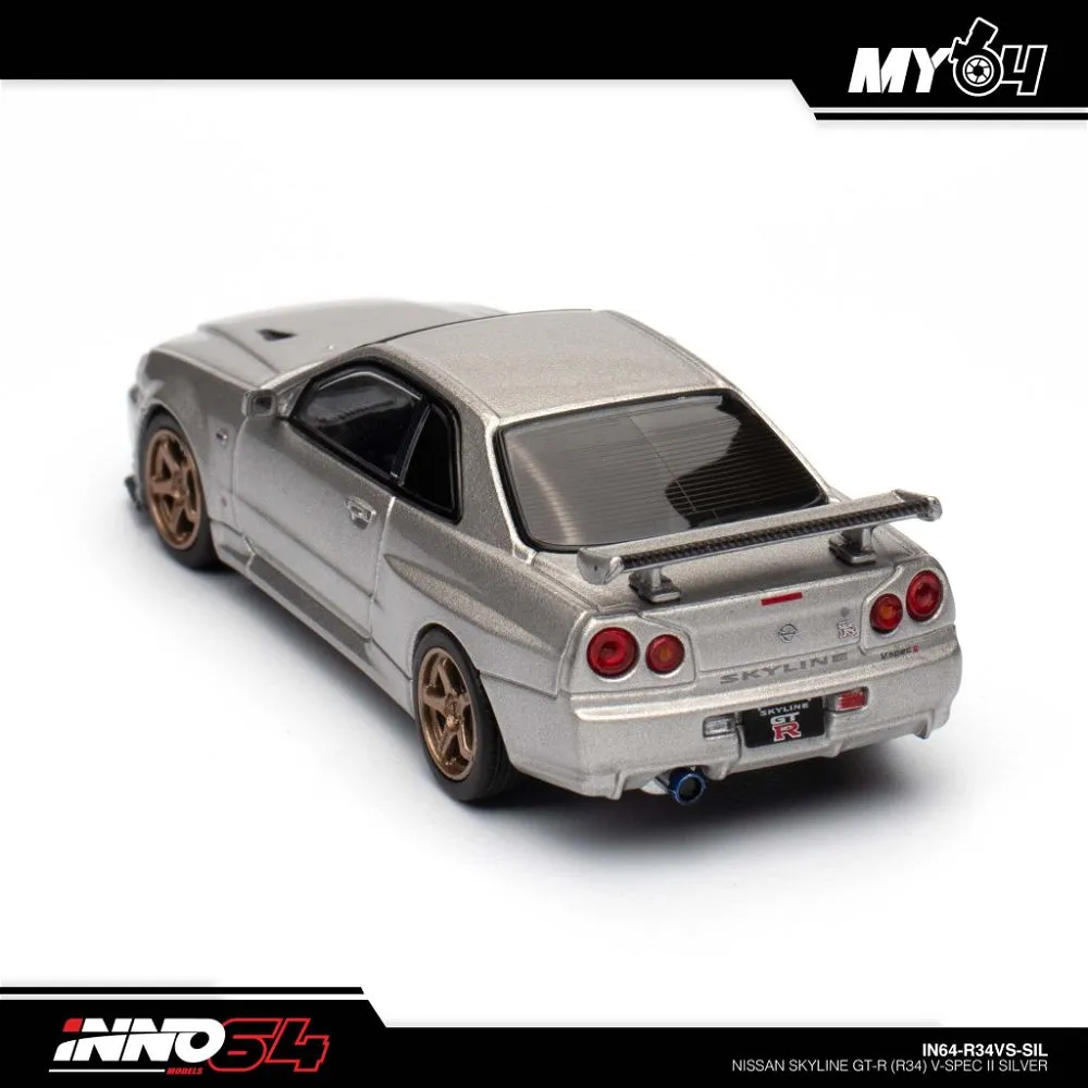 INNO64 | NISSAN SKYLINE GT-R R34 | V-SPEC II SILVER