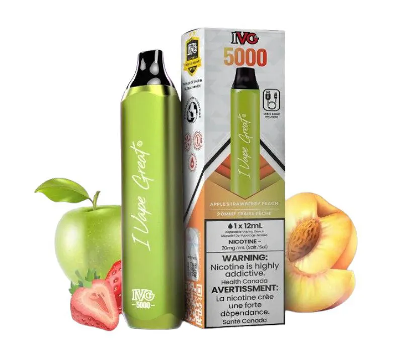 IVG 5000 APPLE STRAWBERRY PEACH