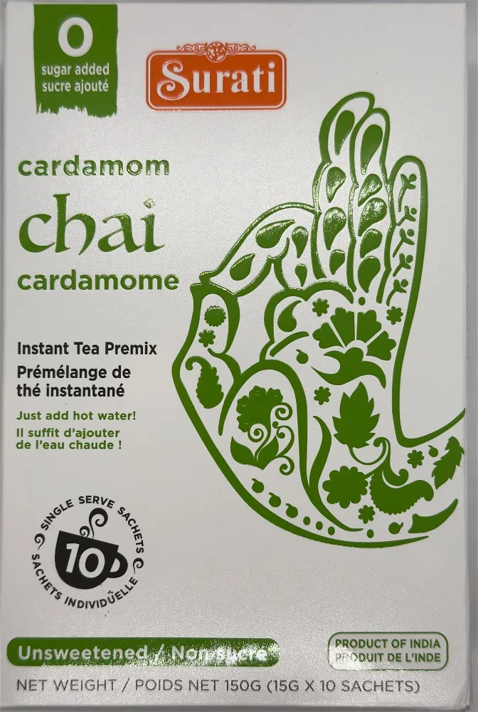 SURATI CARDAMOM CHAI UNSWEETENED 150G