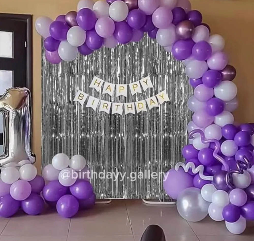 Purple & Silver Birthday Package