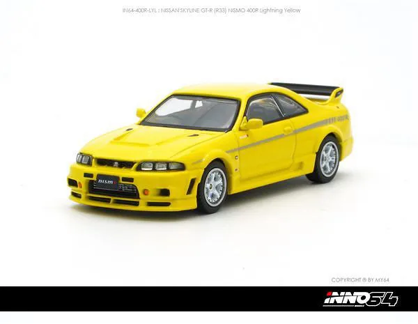 INNO64 | NISSAN SKYLINE GT-R R33 400R | LIGHTNING YELLOW