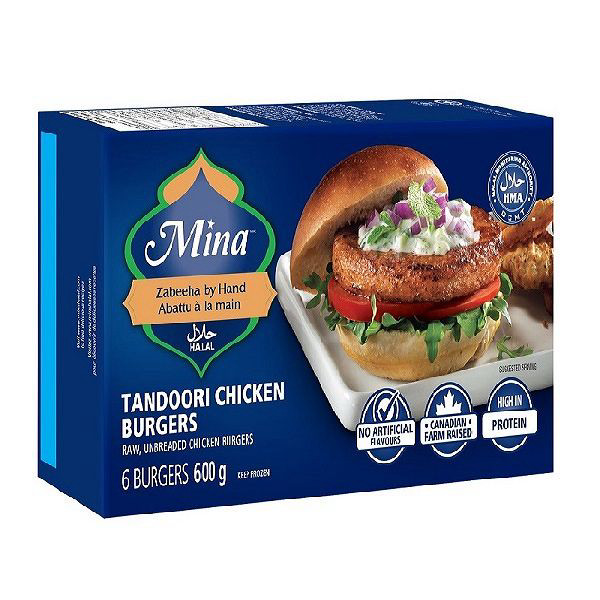 Mina Tandoori Chicken Burger 600g