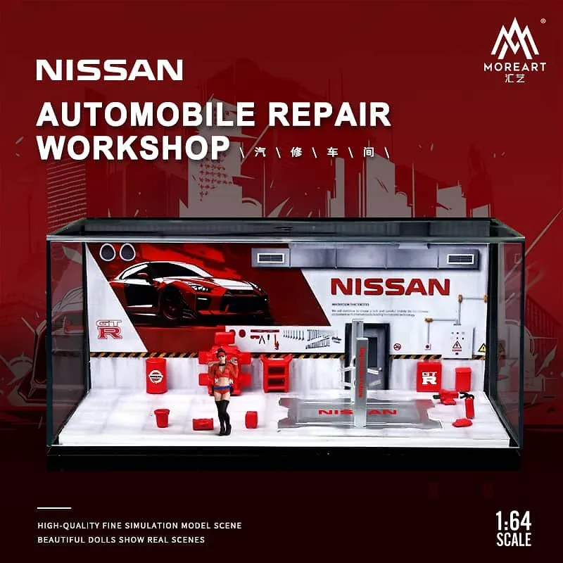 MOREART | AUTO REPAIR SHOP DIORAMA | NISSAN