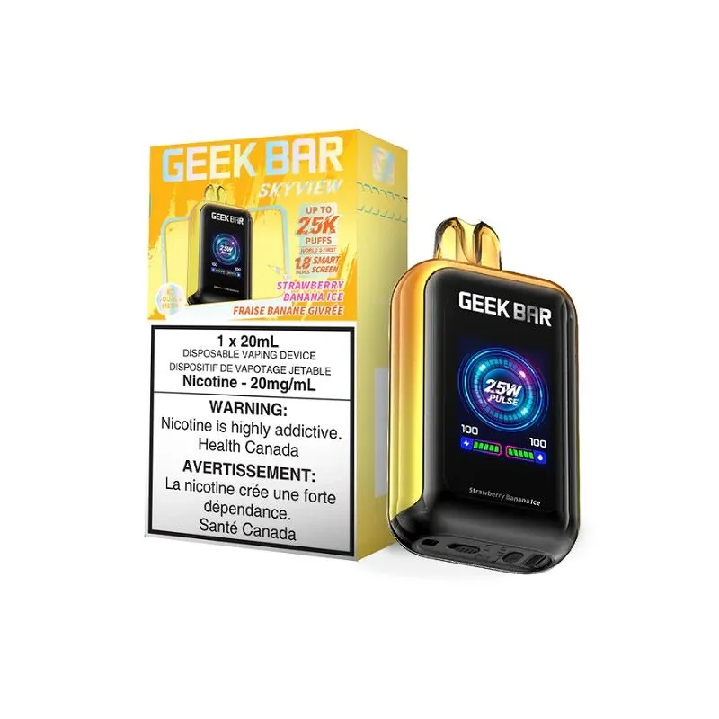 Geek Bar 25000 Strawberry Banana Ice