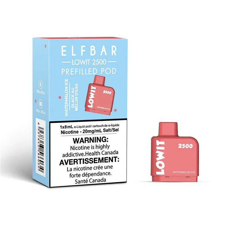 ELF BAR LOWIT 2500 PREFILLED PODS WATERMELON ICE