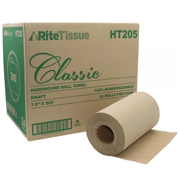 Kraft Paper Towel - 205 / 24 rolls